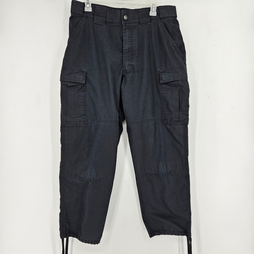 5.11 Tactical Pants Mens 35.5 Large‎ TDU Cargo Black Outdoors Relaxed FIt